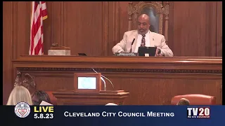 Cleveland City Council Meeting, May 8, 2023