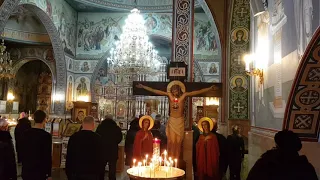 Воскресное богослужение в Кафедральном Воскресенском соборе, г Усинск.