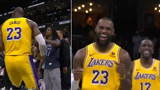 Ja Morant SHOVES LeBron James after GAME WINNING reverse Windmill dunk vs Memphis Grizzlies