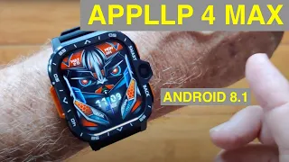 LOKMAT APPLLP 4 MAX Square Android 8.1 Dual Cams 4GB/64GB 4G Smartwatch: Unboxing and 1st Look
