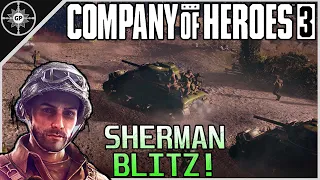 Sherman's Beat (Almost) EVERYTHING! | 4v4 | Company of Heroes 3 Technical Test