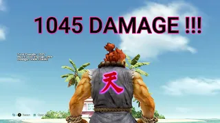 Shin Akuma and the 1045 DAMAGE Rage Art !!