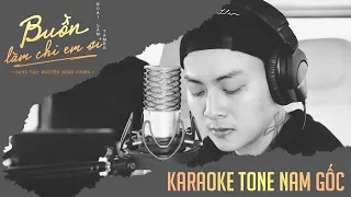 「KARAOKE/BEAT」Buồn Làm Chi Em Ơi - Hoài Lâm | TONE NAM (BEAT GỐC)