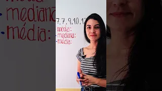 Média, Moda e Mediana - #shorts - @hematematica 🧠👩🏻