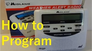 How to program the Midland Weather Alert Radio