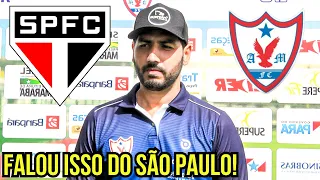 TÁ MALUCO! OLHA O QUE TREINADOR DO ÁGUIA MARABÁ FALOU ANTES DO JOGO CONTRA SÃO PAULO!