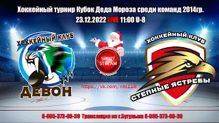 23.12.2022 ДЕВОН (Бавлы) - СТЕПНЫЕ ЯСТРЕБЫ (Бузулук) LIVE 11:00  U 8