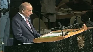 Speech by Heydar Aliyev at the 55th session of the UN General Assembly. 07.09.2000