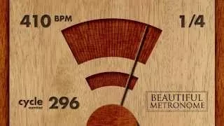 410 BPM 1/4 Wood Metronome HD