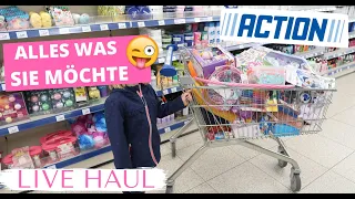 WAS KAUFT EINE 4JÄHRIGE BEI ACTION?| ACTION LIVE HAUL| 140€| Fräulein Jasmin