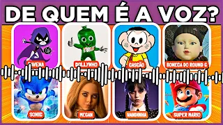 🕵️‍♂️🔊 ADIVINHE O PERSONAGEM PELA VOZ | VOCÊ CONSEGUE ADIVINHAR QUEM ESTÁ FALANDO? #macaquiz