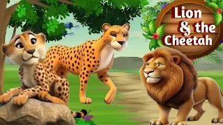 The Lion and the Cheetah | Panchatantra Moral Story for Kid's| @CNKidsClub