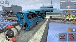 mobil bus azkha wijaya tuan muda jemput penumpang di dermaga parepare #bus #simulator indonesia