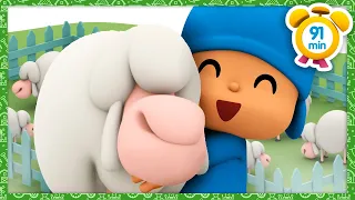 🚜 POCOYO in ENGLISH - Farm Animals [91 min] Full Episodes |VIDEOS and CARTOONS for KIDS