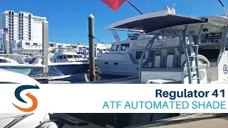 Regulator 41 with SureShade Retractable Boat Shade