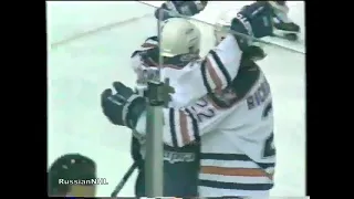 Oleg Tverdovsky and Andrei Kovalenko's goals in Coyotes - Oilers game (30 oct 1996)