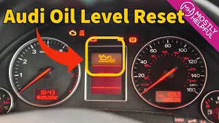 Audi A4 (B6) Oil Level Sensor Reset - Finding Faults