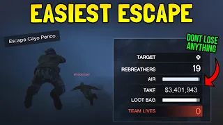 GTA Online - The EASIEST WAY to Escape the Cayo Perico Heist without Losing ANY Money!