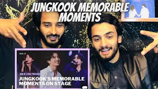 Jungkook memorable moments on stage|Pakistani Reaction #jungkook #jk #bts