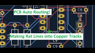 AutoRouting in KiCad - Rat Lines to final PCB design : Reverse Engineering a 6502 CPU card