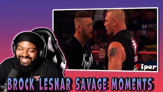 WWE Brock Lesnar Most Savage Moments (Reaction)