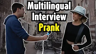 Multilingual interview prank