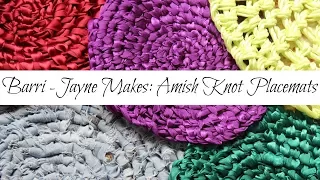 How to make Amish knot Trivets/Placemats (toothbrush rag rug)- Tutorial