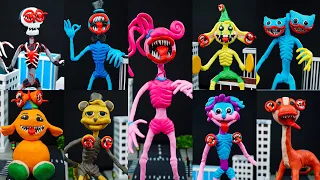😱 Making All POPPY PLAYTIME Characters in Siren Head with Clay | Clay 1001