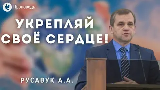 Укрепляй своё сердце! Русавук А.А. Проповедь МСЦ ЕХБ