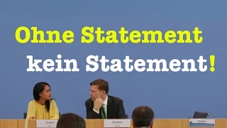 Ohne Statement kein Statement! - Sehenswerte Bundespressekonferenz vom 5. Dezember 2016