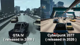 Ghost Driving in GTA IV vs Cyberpunk 2077