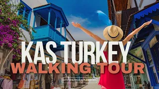 Kaş Walking Tour 🇹🇷-(Antalya, Turkey in 4K 60 Fps) 2023