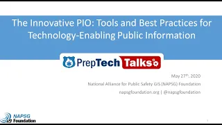 The Innovative PIO: Tools and Best Practices for Technology-Enabling Public Information