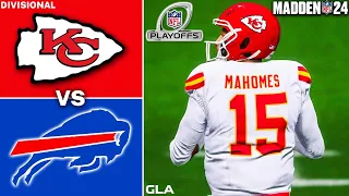 Chiefs vs. Bills Simulation | Divisional Playoffs | Madden 24 PS5
