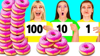 100 Слоев Еды Челлендж | Фантастические Лайфхаки с Едой от PaRaRa Challenge