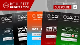 ROULETTE Profit and Stop - Live Stream