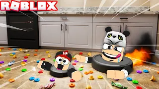 Robot Süpürge Yeme Oyunu !! - Panda ile Roblox Vacuum Eating Simulator