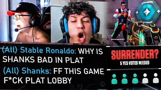 Stable Ronaldo's Plat Lobbies Makes Me RAGE Quit & FF