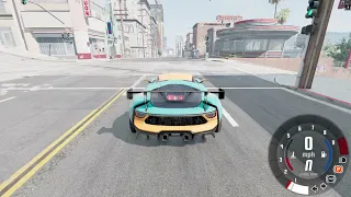 BeamNG drive on GeForce NOW me testing the steering wheel [no mic]