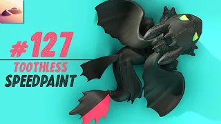 Nomad Sculpt Speedpaint: "Toothless" Fan Art (How to Train your Dragon)