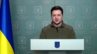 Volodymyr Zelensky - Ukrainian President Volodymyr Zelensky urged the European Union (28.02.22)