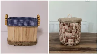 3 HARİKA SEPET YAPIMI / DIY BASKET MAKİNG