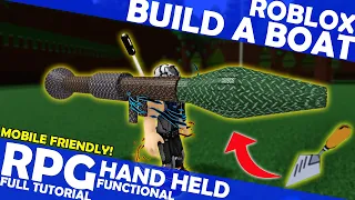 TUTORIAL: Working RPG (Hand Held) in Roblox Build a Boat for Treasure! How to Use Trowel Tool