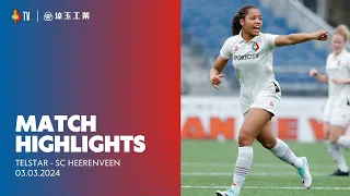 Highlights Telstar - sc Heerenveen | Azerion Vrouwen Eredivisie | 2023-2024