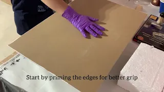 How to prepare MDF wood for Resin Pour |Step 1 of Resin Art| Resin Art for Beginners