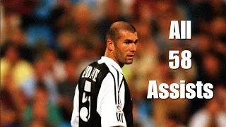 Zinedine Zidane All 58 Assists Real Madrid