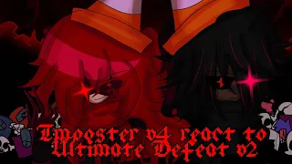 Imposter v4 react to Ultimate Defeat v2 || Imposter v4 Fnf Gacha ||