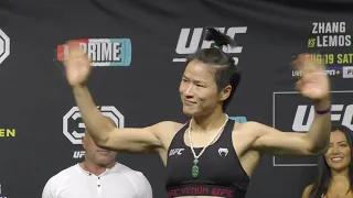 Zhang Weili vs Amanda Lemos Final Faceoff Ahead of UFC 292