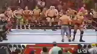Randy Orton & John Cena vs full Raw Roster[1/2]