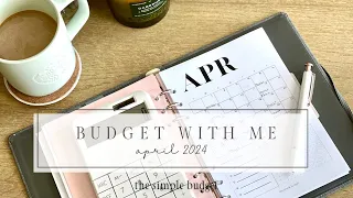 budget with me | april 2024 budget | zero based budgeting | dave ramsey inspired | how to budget